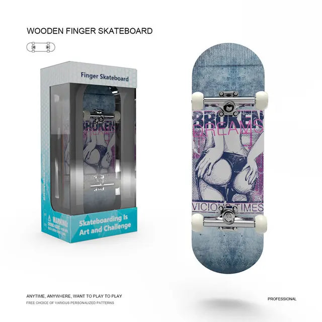 Finger Skateboard aus Holz