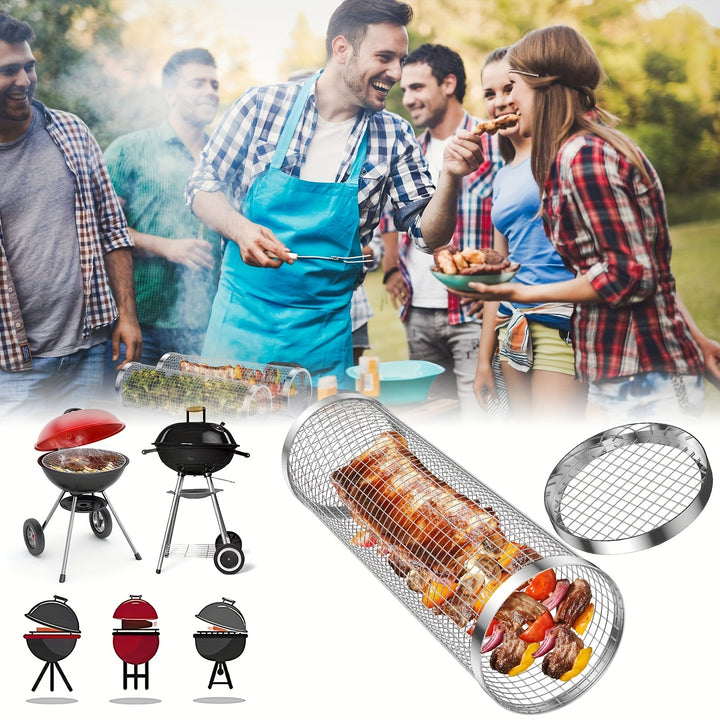 Edelstahl BBQ Grillrolle