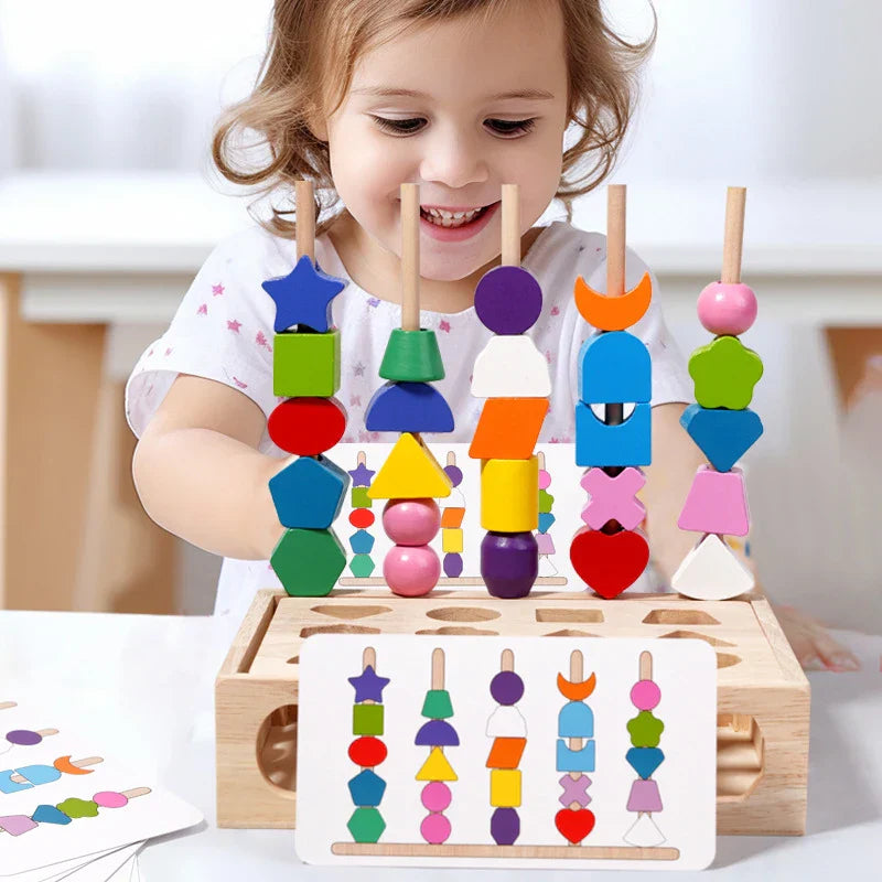 Kreativität fördern & Fähigkeiten verbessern - Bunte Montessori-Puzzle-Sets